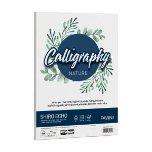 Carta Calligraphy Nature Shiro Eco - A4 - 250 gr - gesso - Favini - conf. 50 fogli - immagine 1