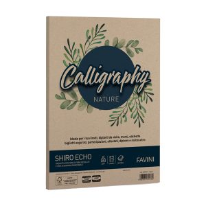 Carta Calligraphy Nature Shiro Eco - A4 - 250 gr - legno - Favini - conf. 50 fogli - immagine 1
