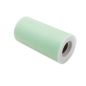 Tulle in rotolo - 12,5 cm x 25 mt - acqua marina - Big Party - immagine 1