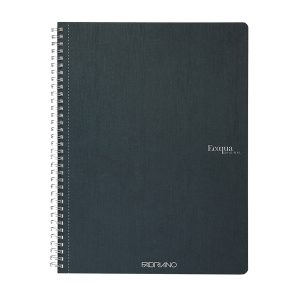 Maxiquaderno EcoQua original - spiralato - A4 - 90gr - 1 rigo - 70 fogli - verde scuro - Fabriano - immagine 1