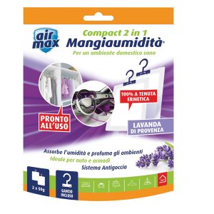 Mangiaumidità appendibile compact 2 in1 - lavanda di provenza - 50 gr - Air Max - immagine 1