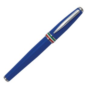 Penna stilografica Aldo Domani - punta M - fusto azzurro italia - Monteverde - immagine 4