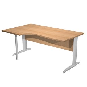 Scrivania Compact Sinistro - 160 x 60/80/100 cm - piano faggio - Artexport - immagine 1