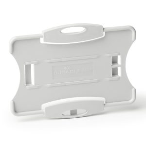 Portabadge Eco - per 1 tessera - 54 x 87 mm - grigio - Durable - conf. 10 pezzi - immagine 1