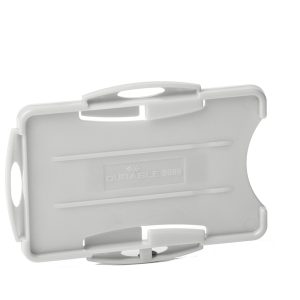 Portabadge Eco - per 2 tessera - 54 x 87 mm - grigio - Durable - conf. 10 pezzi - immagine 1