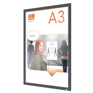 Cornice Impression PRO - a clip - A3 - grafite - Nobo - immagine 1