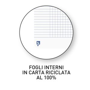 Maxiquaderno spiralato Rec'up - A4 - 5 mm - 180 fogli - 90 gr - colori assortiti - Oxford - immagine 3
