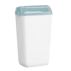 Coperchio fermasacco - per cestino gettacarta Replast - 90 x 225 x 335 mm - bianco / azzurro - Mar Plast - immagine 2