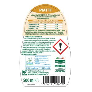 Detersivo piatti - concentrato - ipoallergenico - limone - 0,50 lt - Eco Ready - immagine 2
