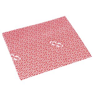 Panno multiuso Wipro - con proprietà antibatteriche - 36 x 42 cm - rosso - Vileda - conf. 20 pezzi - immagine 1
