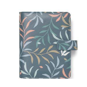 Organiser Botanical - f.to Pocket 146 x 128 x 36 mm - con cinturino - blu - Filofax - immagine 1