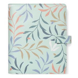 Organiser Botanical - f.to A5 - 233 x 217 x 46 mm - con cinturino - menta - Filofax - immagine 1