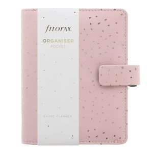 Organiser Confetti - f.to Pocket - 146 x 128 x 36 mm - con cinturino - rosa - Filofax - immagine 1