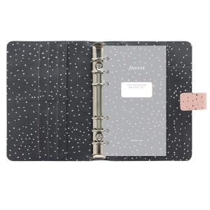Organiser Confetti - f.to Pocket - 146 x 128 x 36 mm - con cinturino - rosa - Filofax - immagine 2