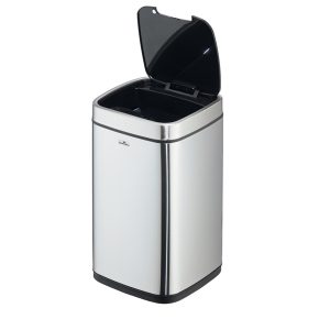 Cestino no touch - con sensore - 24 x 24 x 43 cm- 12 lt - argento metallizzato - Durable - immagine 2