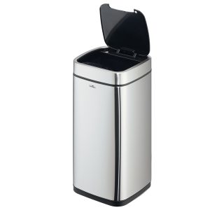 Cestino no touch - con sensore - 27 x 27 x 57 cm- 21 lt - argento metallizzato - Durable - immagine 2