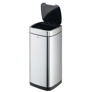 Cestino no touch - con sensore - 30,5 x 30,5 x 69 cm - 35 lt - argento metallizzato - Durable - immagine 2