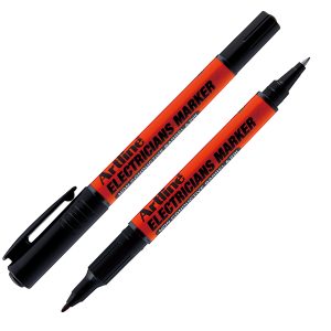 Marcatore permanente - per elettricisti - a doppia punta 0,4-1,0 mm - nero - Artline - immagine 1