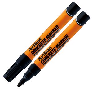 Marcatore permanente - per cemento e mattoni - punta tonda 1,5 mm - nero - Artline - immagine 1