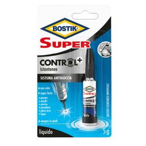 Colla istantanea Super Control - universale - con sistema antigoccia - 5 gr - Bostik - immagine 1