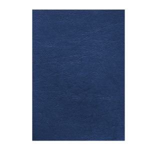 Copertine per rilegatura - A4 - cartoncino groffrato semilpelle - 240 gr - royal blu - Fellowes - conf.100 pezzi - immagine 1