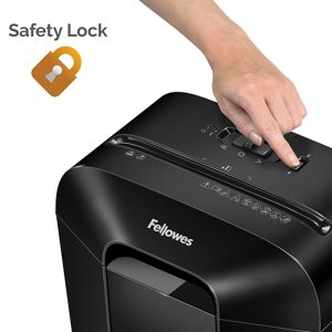 Distruggidocumenti LX-41 - a frammenti - nero - Fellowes - immagine 3