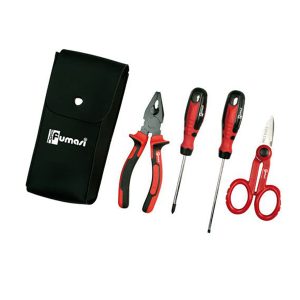Trousse 4 utensili - per elettricista - similpelle - Melchioni Family - immagine 1