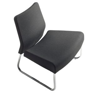 Modulo curva esterna - divanetto Slastic SLL - senza braccioli - nero - Unisit - immagine 1