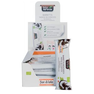 Barretta noce di cocco - ricoperta di cioccolato fondente - 30 gr - Biomerenda - immagine 1