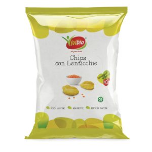 Chips con lenticchie - 35 gr - Vivibio - immagine 1
