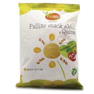 Palline snack - di mais e quinoa - 40 gr - Vivibio - immagine 1