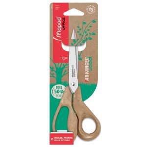 Forbici Advanced Wood - asimmetriche - 18 cm - Maped - immagine 1