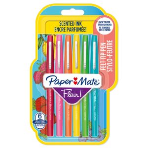 Pennarello Flair Nylon - colori assortiti Scented - Papermate - conf. 6 pezzi - immagine 1