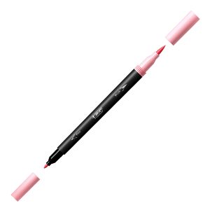 Pennarello Intensity Pastel - dual tip brush - colori assortiti - Bic - conf. 6 pezzi - immagine 3