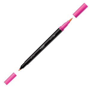 Pennarello Intensity Intense - dual tip brush - colori assortiti - Bic - conf. 6 pezzi - immagine 3