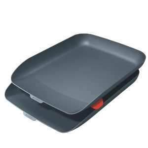 Kit doppia vaschetta portacorrispondenza Cosy - grigio - Leitz - immagine 1