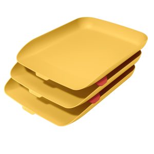 Kit tripla vaschetta portacorrispondenza Cosy - giallo - Leitz - immagine 1