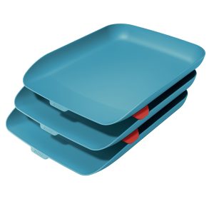 Kit tripla vaschetta portacorrispondenza Cosy - blu - Leitz - immagine 1