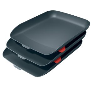 Kit tripla vaschetta portacorrispondenza Cosy - grigio - Leitz - immagine 1