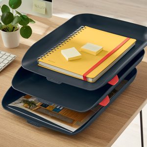 Kit tripla vaschetta portacorrispondenza Cosy - grigio - Leitz - immagine 2
