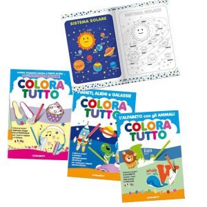 Album da colorare - alfabeto inglese - spazio - 24 facciate - per bambina - Blasetti - conf. 6 pezzi - immagine 1