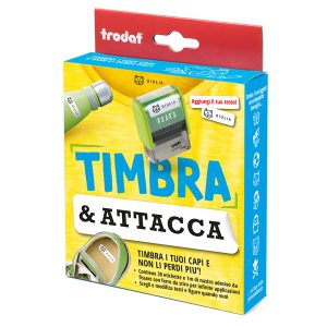 Kit Timbra&Attacca - per stampa su tessuti/etichette - Trodat - immagine 1