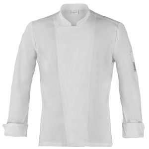 Giacca cuoco Augustin - da uomo - manica lunga - taglia L - bianco - Giblor's - immagine 1