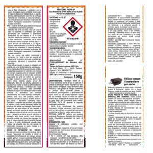Busta rodenticida - 150 gr - pasta blu - Protemax - immagine 2