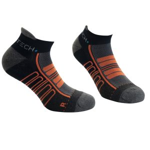 Calze fantasmino Cervinia - taglia L (44-47) - blu/arancio - Rossini - conf. 2 pezzi - immagine 1