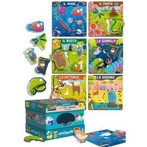 Tombola tattile degli animali Montessori Plus - Lisciani - immagine 2