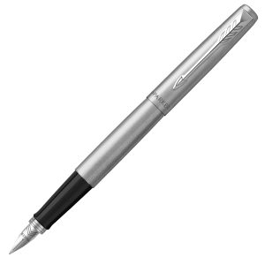 Gift Set DUO - Jotter stainless steel CT sfera + stilografica - punta media - Parker - immagine 3