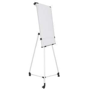 Portablocco magnetico Earth Kyoto - 70 x 100 cm - con base mobile, kit rotolo e bracci estensibili - Bi-Office - immagine 2
