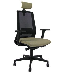 Poltrona semidirezionale Light LLNPG - con braccioli regolabili e poggiatesta - verde bruciato - Unisit - immagine 1
