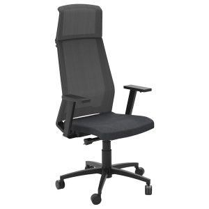 Poltrona semidirezionale Light LLNPRO - con braccioli regolabili - nero - Unisit - immagine 1